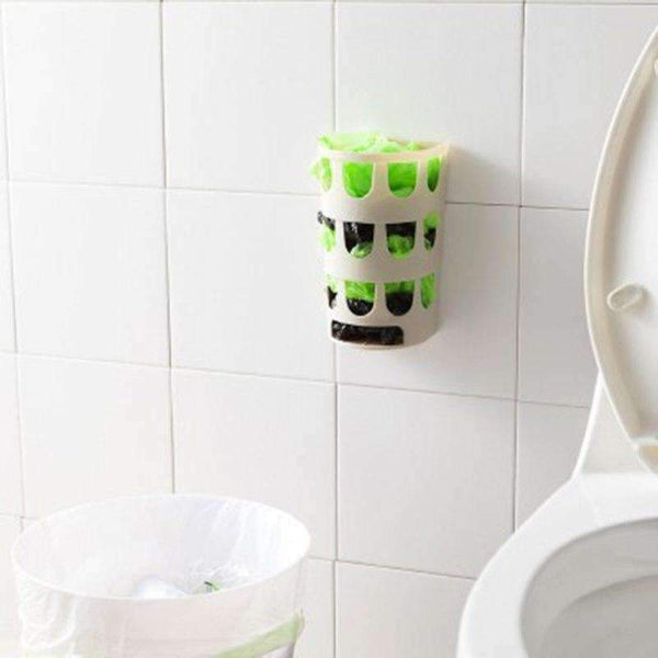 Диспенсър за торбички за хранителни стоки Planet Gates, син, кутия за съхранение на пластмасови торбички за хранителни стоки, стенен монтаж, кухненски органайзер, рециклируем, пластмасов, за пазаруване