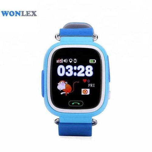 Planet Gates Blue GW100 MTK2503 LBS/GPS/Beidou/WIFI Positioning Touch Screen Smart Phone Kids GPS Watch Children Tracker Anti-Lost Watch