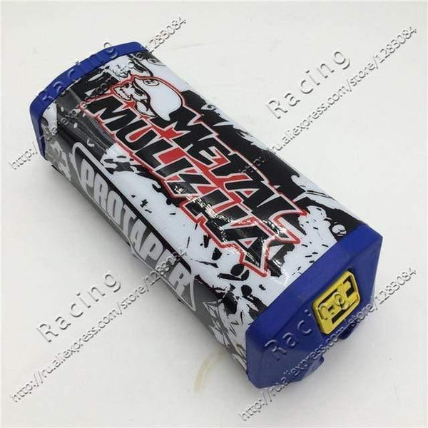 Planet Gates blue Handlebar Pads 2.0 Square Fat Bar Cheat Pad Metal Mulisha Handlebar Protector Chest 22cm 28cm Pit Dirt Bike Motorcross