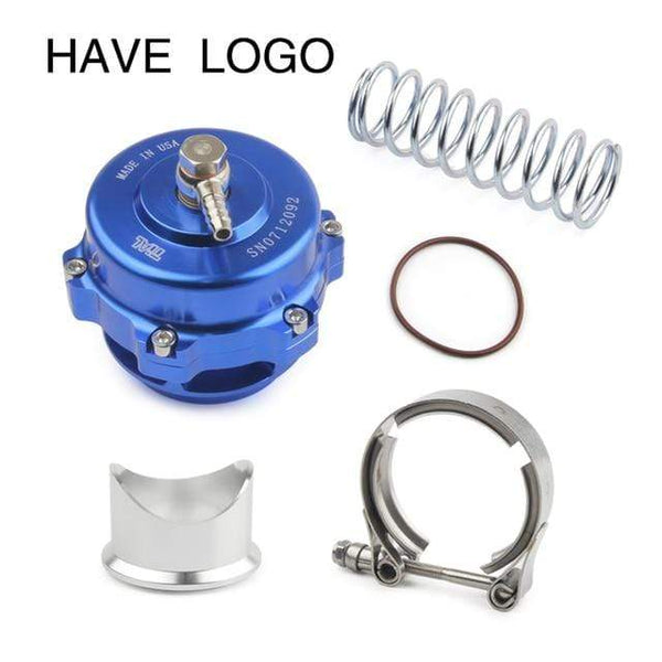 Planet Gates Blue-have logo Tial style 50mm Blow Off Valve CNC BOV Authentic with v-band Flange with logo or not logo