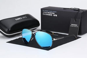 Planet Gates blue HD Polarized UV 400 men's Sunglasses brand new male cool driving Sun Glasses driving eyewear
