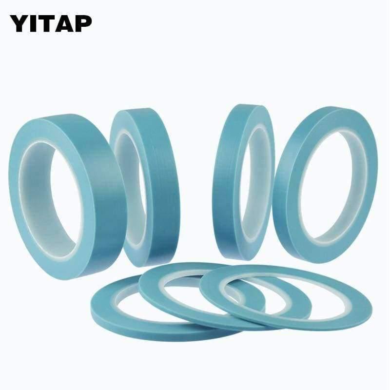 Planet Gates Blue High Temperature Single Sided Adhesive PVC Fine Line Masking Tape Car Auto Body Shops Paint Fineline Tape