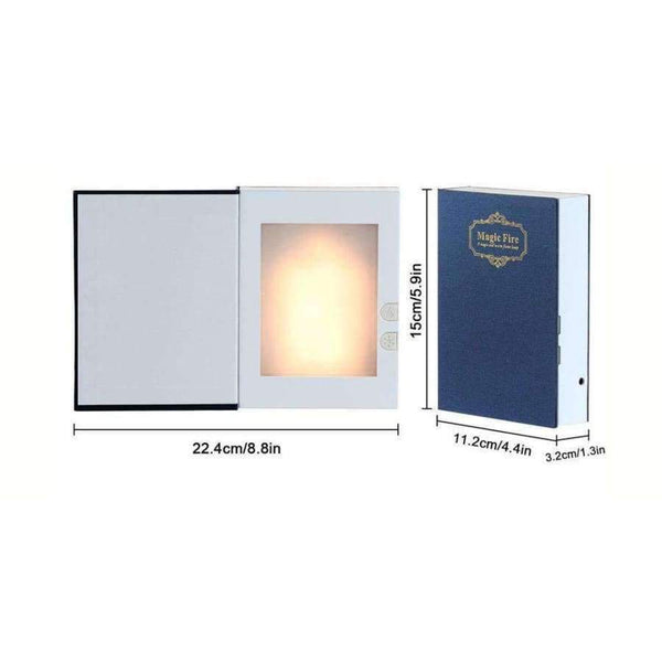 Planet Gates Blue HMDVIDA LED flame table Lamp magic fire book light gift night light