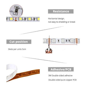 Planet Gates Blue holiday sale Waterproof LED Strip Car Light Strip SMD5050 LED 5M DC12V Flexible Light saving light