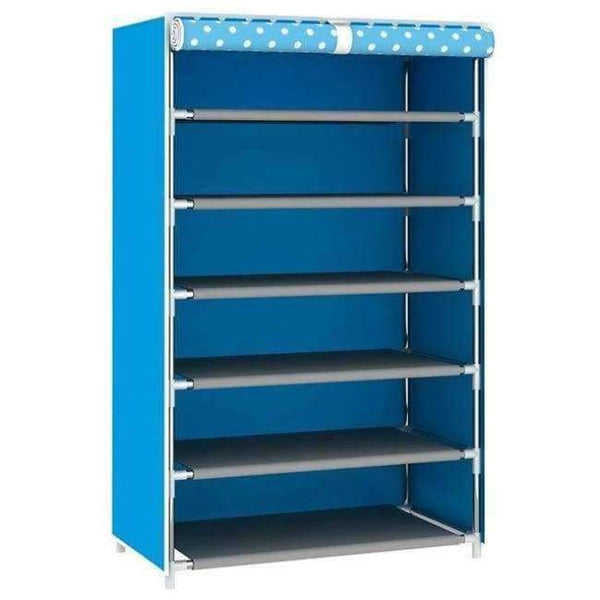 Planet Gates Blue Home Shoes Cabinet Shelf Assembled Dustproof Multilayer Clear Shoe Rack Storage Furniture DIY Expander Stretcher Organizer