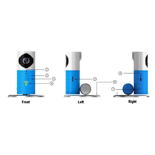 Planet Gates Blue Hot Selling720P HD Clever Dog Wifi Home Security IP Camera Baby Monitor Intercom Smart Phone Audio Night Vision cam de seguridad