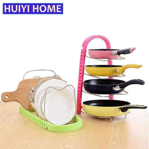 Planet Gates Blue HUIYI HOME Kitchen Storage Racks Multi-Purpose Pot Pan Cookware Lid Chopping Block Shelf Kitchen Organizer EGN154