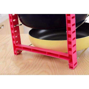 Planet Gates Blue HUIYI HOME Kitchen Storage Racks Multi-Purpose Pot Pan Cookware Lid Chopping Block Shelf Kitchen Organizer EGN154