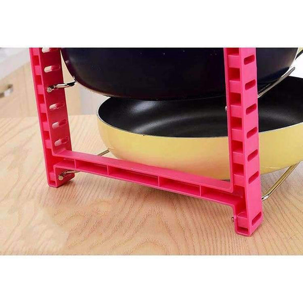 Planet Gates Blue HUIYI HOME Kitchen Storage Racks Multi-Purpose Pot Pan Cookware Lid Chopping Block Shelf Kitchen Organizer EGN154