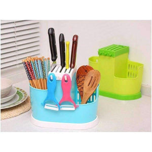Planet Gates Blue HUIYI HOME Kitchen Tools Storage Racks Multifunction Knife Fork Bottle Opener Draining Storage Basket EGN151