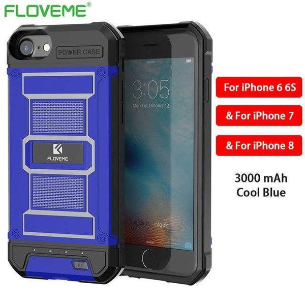 Planet Gates Blue i6 i6s i7 i8 / China FLOVEME 4200mAh Battery Charger Cases For iPhone 8 7 6s Plus External 3000mAh Armor Battery Phone Case For iPhone 7 6 Power Bank