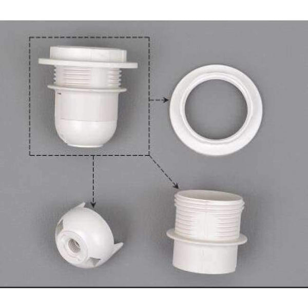 Planet Gates Blue IWHD DIY Fitting E27 Lamp Bulb Holder E14 Black White 110v-220v Lighting Accessory Fitting E27 Socket Base Portalmapara