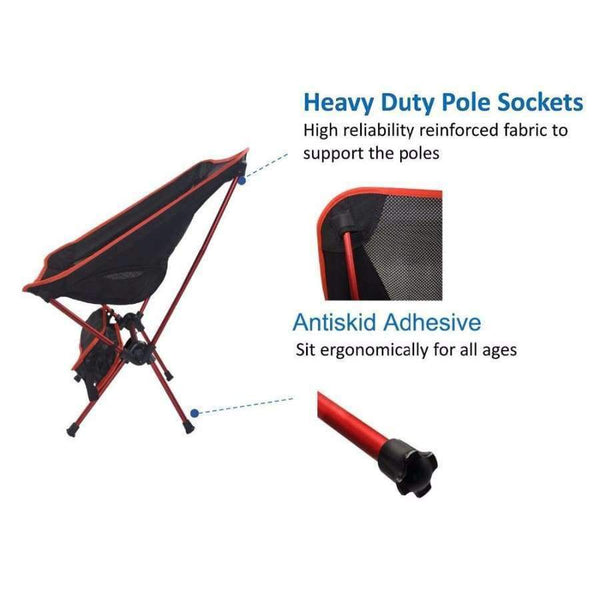 Planet Gates Blue Jeebel Folding Camping Chairs Outdoor Beach Camp Chair Picnic Fishing Seat Moon Garden Beach Foldable Stoel Outdoor Furniture