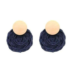 Planet Gates Blue JURAN New Brand Wood Dangle Earrings Hot Fashion 2018 Party Prom Accessories Wedding Jewelry Women Drop Earrings Gifts Cheap