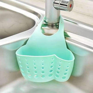 Planet Gates Blue Kitchen Sponge Holder Draining Rack Sink Sponge Holder Storage Shelf Sink Holder Drain Basket