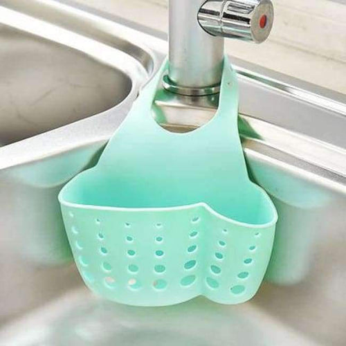 Planet Gates Blue Kitchen Sponge Holder Draining Rack Sink Sponge Holder Storage Shelf Sink Holder Drain Basket
