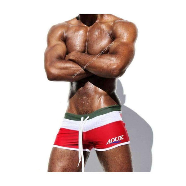 Planet Gates Blue / L Aimpact New Men's Swimwear High Quality Men's Swimming Shorts Men's Beachwear Sport Summer Holiday Surf Mens Swimsuit AQ01