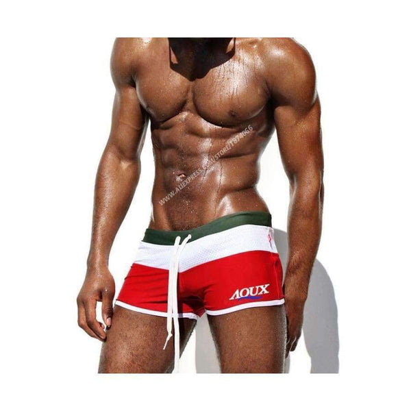 Planet Gates Blue / L Aimpact New Men's Swimwear High Quality Men's Swimming Shorts Men's Beachwear Sport Summer Holiday Surf Mens Swimsuit AQ01