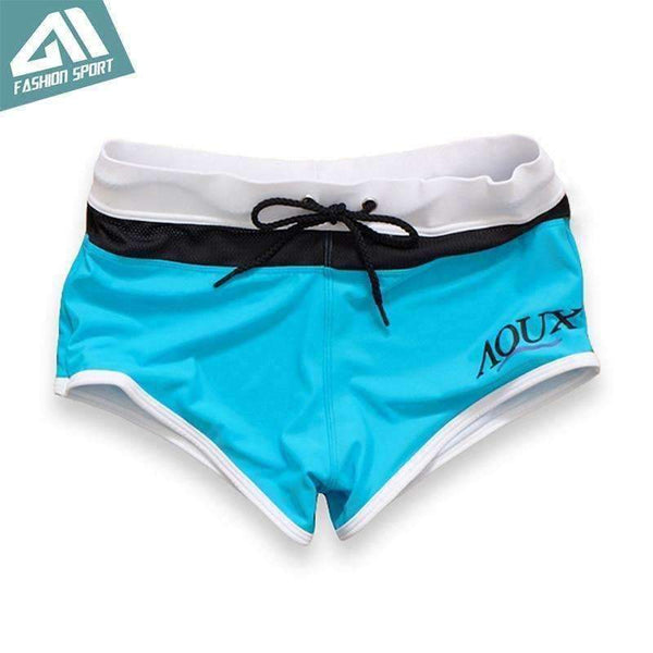 Planet Gates Blue / L Aimpact New Men's Swimwear High Quality Men's Swimming Shorts Men's Beachwear Sport Summer Holiday Surf Mens Swimsuit AQ01