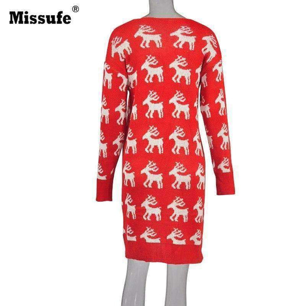 Planet Gates Blue / L Casual Long Sweater For Women Christmas Cardigan Lady's Sweaters Female Cardigan Autumn Pull Femme Hiver Winter Clothes