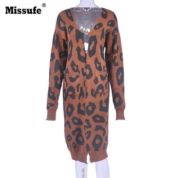 Planet Gates Blue / L Casual Long Sweater For Women Christmas Cardigan Lady's Sweaters Female Cardigan Autumn Pull Femme Hiver Winter Clothes