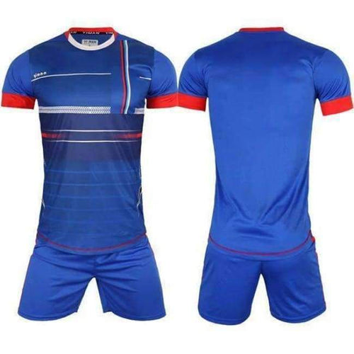 Planet Gates Blue / L Custom Adult Breathable  Soccer Jerseys Set Uniforms Football clothes Kit Cheap Football Shirt Tracksuit