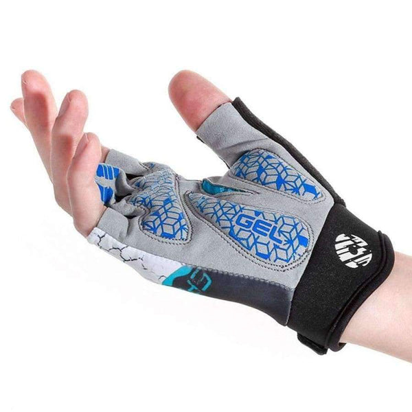 Planet Gates Blue / L Cycling Gloves Polyester Fiber Summer Half Finger Gloves Breathable Wear-resistant Sport Gloves Bike Accessories