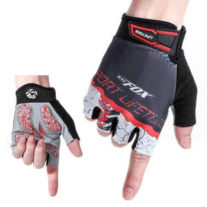 Planet Gates Blue / L Cycling Gloves Polyester Fiber Summer Half Finger Gloves Breathable Wear-resistant Sport Gloves Bike Accessories