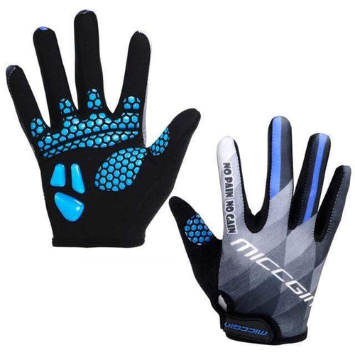 Planet Gates Blue / L Gloves Cycling Touch Screen GEL Bike Sport Shockproof Road Full Finger Bicycle Glove For Men Woman MICCGIN