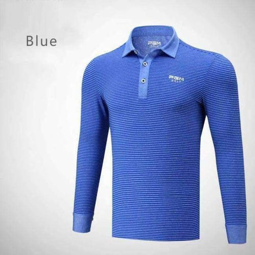 Planet Gates Blue / L Golf Clothing Men Shirt Long Sleeve T Shirt Autumn Winter Jersey Sport Striped Clothes