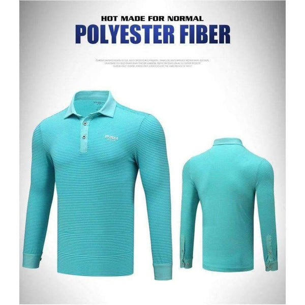 Planet Gates Blue / L Golf Clothing Men Shirt Long Sleeve T Shirt Autumn Winter Jersey Sport Striped Clothes