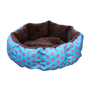 Planet Gates Blue / L Leopard Print Pet Cat and Dog Bed Pink Blue Yellowish brown, Deep pink SIZE S M L XL Puppy House New