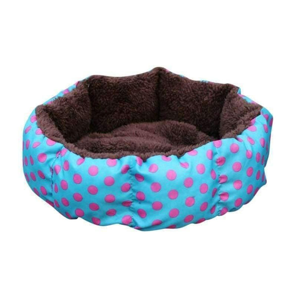 Planet Gates Blue / L Leopard Print Pet Cat and Dog Bed Pink Blue Yellowish brown, Deep pink SIZE S M L XL Puppy House New