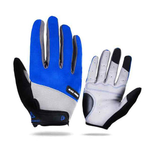 Planet Gates Blue / L Outdoor Men's Full Finger Cycling Gloves Guantes Ciclismo Road Mountain Bike MTB Gloves Long Finger Bicycle Gloves M L XL