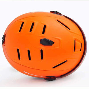 Planet Gates blue / L Professional Half-covered CE Certification Ski Helmet Integrally-molded Outdoor Sports Helmets +Snowboard Goggles Mask