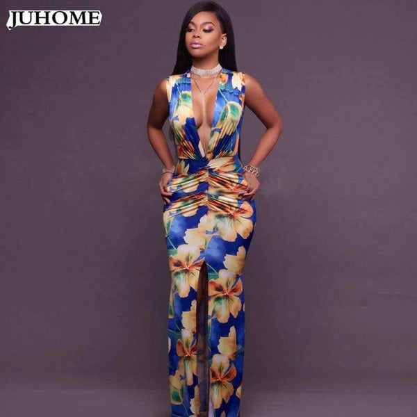 Planet Gates blue / L Quality long Prom event formal dress 2018 sexy Women's Tunic clothes sexy vintage maxi dress female club evening party robe