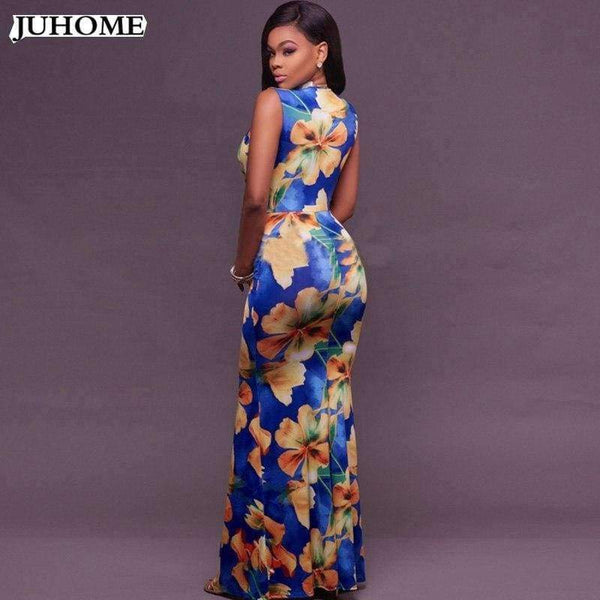 Planet Gates blue / L Quality long Prom event formal dress 2018 sexy Women's Tunic clothes sexy vintage maxi dress female club evening party robe