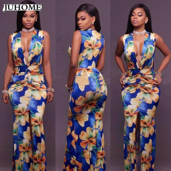 Planet Gates blue / L Quality long Prom event formal dress 2018 sexy Women's Tunic clothes sexy vintage maxi dress female club evening party robe