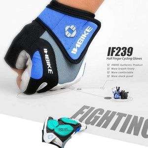 Planet Gates BLUE / L Summer Cycling Gloves Racing Men Half Finger Gel Padded Breather Sport Gloves Cycling MTB Bike Gloves Bycicle accessories