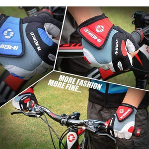 Planet Gates BLUE / L Summer Cycling Gloves Racing Men Half Finger Gel Padded Breather Sport Gloves Cycling MTB Bike Gloves Bycicle accessories