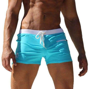 Planet Gates Blue / L Swimwear Men Swimsuits Men's Swimming Trunks Swimming Boxer Shorts Sports Suits Surf Board Shorts Trunks Men Swim Suits