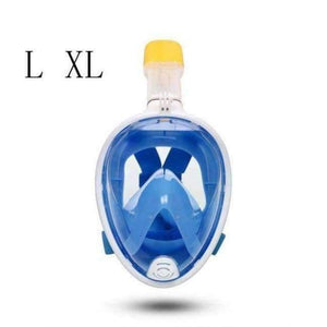 Planet Gates Blue L XL Diving Mask Full Face Snorkeling Mask Underwater Anti Fog Snorkeling Diving Mask For Swimming Spearfishing Dive Men