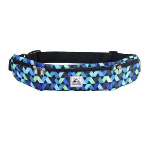 Planet Gates Blue lattice Waterproof Running Waist Bag Sport Pack Water Bottle Jogging Running Belt Bag Mobile Phone  Music Women Men Accessories