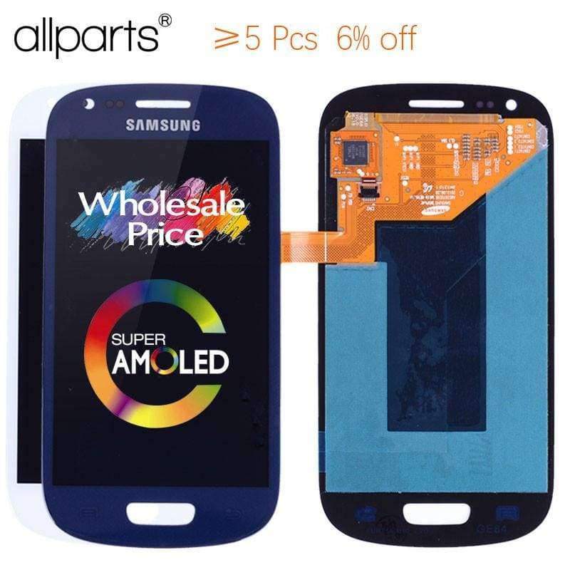 Planet Gates Blue LCD for SAMSUNG Galaxy S3 Mini LCD Display i8190 GT-i8190 i8195 i8200 Touch Screen Digitizer Replacement