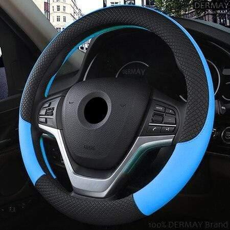 Leather Car Steering Wheel Cover Sport Anti-Slip for BMW E46 3 Series Tuning Funda Volante Auto Accessories