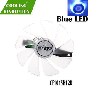 Planet Gates Blue LED 95mm CF1015H12D DC12V Cooler Fan Replace for Sapphire NITRO RX480 8G RX 470 4G GDDR5 RX570 4G / 8G D5 RX580 8G OC