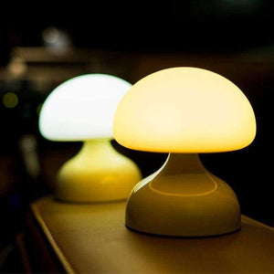 Planet Gates Blue LED Night Light for bedroom Mushroom lamp for children Breathing Silicone Soft led night light lamp Gift nightlight LAOPAO