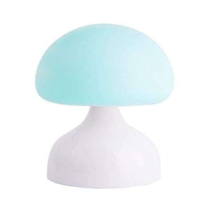 Planet Gates Blue LED Night Light for bedroom Mushroom lamp for children Breathing Silicone Soft led night light lamp Gift nightlight LAOPAO