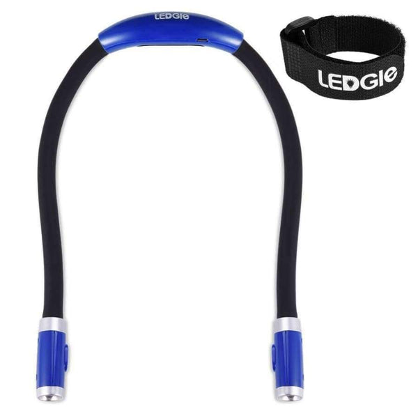 Planet Gates blue LEDGLE High quality Novelty Led Night Light Flashlight Flexible Handsfree Led Neck Light Hug light Book Reading Lamp Hug Light