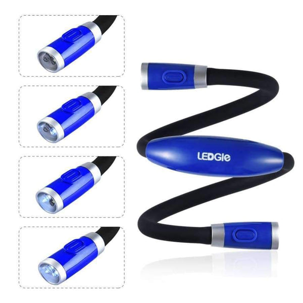 Planet Gates blue LEDGLE High quality Novelty Led Night Light Flashlight Flexible Handsfree Led Neck Light Hug light Book Reading Lamp Hug Light